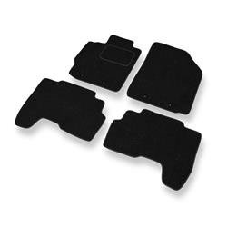 Tapis de sol feutre pour Toyota Yaris II (2005-2010) - tapis de voiture - noir - DGS Autodywan