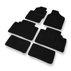 Tapis de sol feutre pour Volkswagen Sharan I (1995-2000) - tapis de voiture - noir - DGS Autodywan