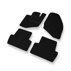 Tapis de sol feutre pour Volvo S80 I (1998-2006) - tapis de voiture - noir - DGS Autodywan