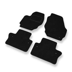 Tapis de sol feutre pour Volvo V60 I (2010-2018) - tapis de voiture - noir - DGS Autodywan