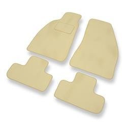 Tapis de sol velours pour Alfa Romeo GTV (1995-2006) - Premium tapis de voiture - beige - DGS Autodywan