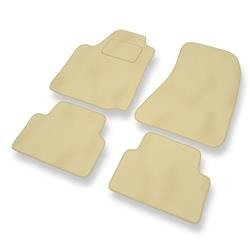 Tapis de sol velours pour Alfa Romeo Giulietta (2010-2020) - Premium tapis de voiture - beige - DGS Autodywan