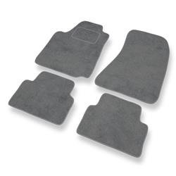 Tapis de sol velours pour Alfa Romeo Giulietta (2010-2020) - Premium tapis de voiture - gris - DGS Autodywan