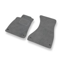 Tapis de sol velours pour Audi A4 B9 (2015-....) - Premium tapis de voiture - gris - DGS Autodywan