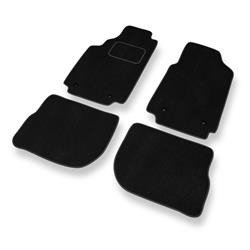 Tapis de sol velours pour Audi A6 I C4 (1994-1997) - Premium tapis de voiture - noir - DGS Autodywan