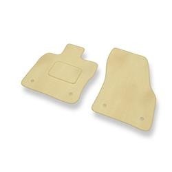 Tapis de sol velours pour Audi Q2 (2016-....) - Premium tapis de voiture - beige - DGS Autodywan