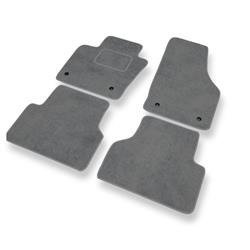 Tapis de sol velours pour Audi Q3 I 8U (2011-2018) - Premium tapis de voiture - gris - DGS Autodywan