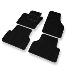 Tapis de sol velours pour Audi Q3 I 8U (2011-2018) - Premium tapis de voiture - noir - DGS Autodywan