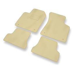 Tapis de sol velours pour Audi TT I 8N (1998-2006) - Premium tapis de voiture - beige - DGS Autodywan