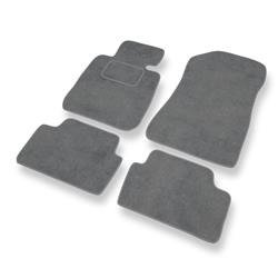 Tapis de sol velours pour BMW 1 E81/E87 (2004-2013) - Premium tapis de voiture - gris - DGS Autodywan