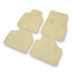 Tapis de sol velours pour BMW 3 V F30 (2012-2018) - Premium tapis de voiture - beige - DGS Autodywan