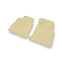 Tapis de sol velours pour BMW 4 F32, F36 (2014-2021) - Premium tapis de voiture - beige - DGS Autodywan