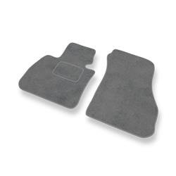 Tapis de sol velours pour BMW X2 (2018-....) - Premium tapis de voiture - gris - DGS Autodywan