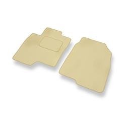 Tapis de sol velours pour Chevrolet Captiva II (2011-....) - Premium tapis de voiture - beige - DGS Autodywan