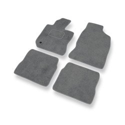 Tapis de sol velours pour Chrysler PT Cruiser Manual (2000-2010) - Premium tapis de voiture - gris - DGS Autodywan
