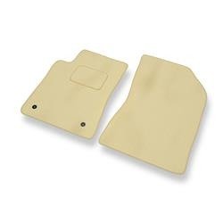 Tapis de sol velours pour Citroen C3 III (2016-....) - Premium tapis de voiture - beige - DGS Autodywan