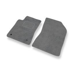 Tapis de sol velours pour Citroen C3 III (2016-....) - Premium tapis de voiture - gris - DGS Autodywan