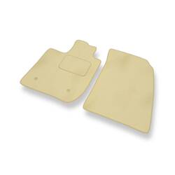 Tapis de sol velours pour Dacia Duster (2018-....) - Premium tapis de voiture - beige - DGS Autodywan