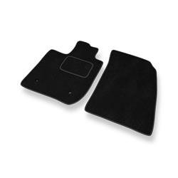 Tapis de sol velours pour Dacia Duster (2018-....) - Premium tapis de voiture - noir - DGS Autodywan