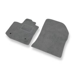 Tapis de sol velours pour Dacia Lodgy (2012-....) - Premium tapis de voiture - gris - DGS Autodywan