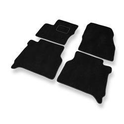 Tapis de sol velours pour Ford Transit Connect (5-places) (2014-....) - Premium tapis de voiture - noir - DGS Autodywan