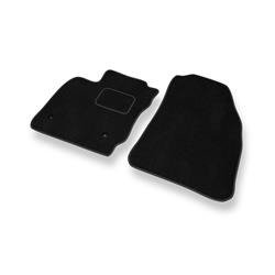 Tapis de sol velours pour Ford Transit Courier (5-places) (2014-....) - Premium tapis de voiture - noir - DGS Autodywan