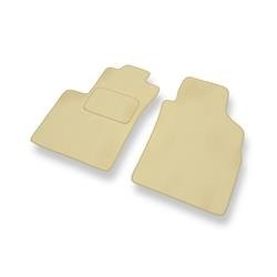 Tapis de sol velours pour Lancia Ypsilon IV (2011-....) - Premium tapis de voiture - beige - DGS Autodywan