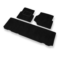 Tapis de sol velours pour Land Rover Defender II (1990-2007) - Premium tapis de voiture - noir - DGS Autodywan