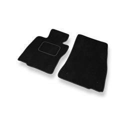 Tapis de sol velours pour Mini Hatch III (2013-....) - Premium tapis de voiture - noir - DGS Autodywan