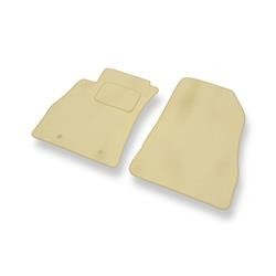 Tapis de sol velours pour Nissan Juke (2010-....) - Premium tapis de voiture - beige - DGS Autodywan