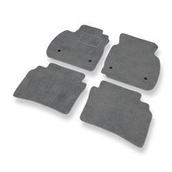 Tapis de sol velours pour Opel Insignia II (2017-....) - Premium tapis de voiture - gris - DGS Autodywan