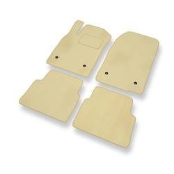 Tapis de sol velours pour Opel Vectra C (2002-2008) - Premium tapis de voiture - beige - DGS Autodywan