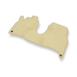 Tapis de sol velours pour Peugeot 807 (2002-2014) - Premium tapis de voiture - beige - DGS Autodywan