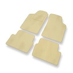 Tapis de sol velours pour Renault Laguna I (1993-2000) - Premium tapis de voiture - beige - DGS Autodywan