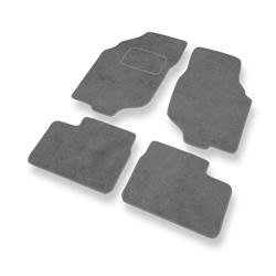 Tapis de sol velours pour Rover 25 (2000-2005) - Premium tapis de voiture - gris - DGS Autodywan