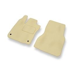 Tapis de sol velours pour Smart ForFour II (2014-....) - Premium tapis de voiture - beige - DGS Autodywan