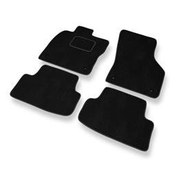 Tapis de sol velours pour Volkswagen Golf VII (2012-2020) - Premium tapis de voiture - noir - DGS Autodywan