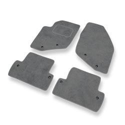 Tapis de sol velours pour Volvo S60 I (2000-2009) - Premium tapis de voiture - gris - DGS Autodywan