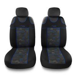 Housses de siège avant universelles pour Daewoo Nubira (2002-2012) - Auto-Dekor - Stylus 1+1 - bleu