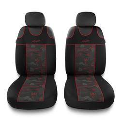 Housses de siège avant universelles pour Daewoo Nubira (2002-2012) - Auto-Dekor - Stylus 1+1 - rouge