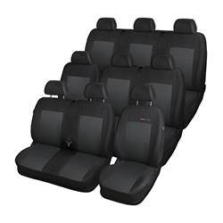 Housses de siège sur mesure pour Ford Transit Custom Van (2014-....) sur trois rangées de sièges (2+1; 6x1) - housse siege voiture - couverture siege - Auto-Dekor - Elegance - P-3
