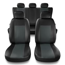 Housses de siège universelles pour Audi A4 B5, B6, B7, B8, B9 (1995-....) - housse siege voiture universelles - couverture siege - gris - Auto-Dekor - Comfort