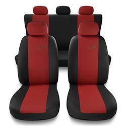 Housses de siège universelles pour Audi A4 B5, B6, B7, B8, B9 (1995-....) - housse siege voiture universelles - couverture siege - rouge - Auto-Dekor - XR