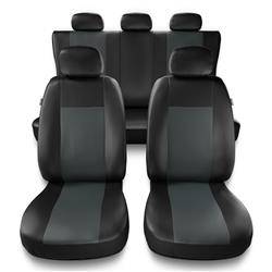 Housses de siège universelles pour BMW 6 E63, E64, F06, F12, F13, G32 (2003-2019) - housse siege voiture universelles - couverture siege - gris - Auto-Dekor - Comfort