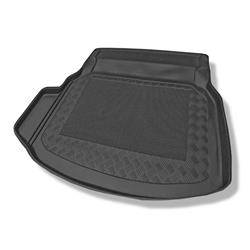 Tapis de coffre pour Mercedes-Benz Classe C W204 Berline (04.2007-02.2014) - bac de coffre - protection de coffre voiture - Aristar - Standard - sièges arrière rabattables ; avec cavité gauche