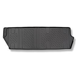 Tapis de sol en TPE pour Mercedes-Benz eVito Van (11.2020-....) - tapis de voiture - noir - Aristar - Cool liner - sièges non coulissants, fixés à des crochets; version Compact, Long et Extra Long