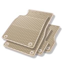 Tapis de sol en caoutchouc pour Audi A7 4G (2010-2018) - tapis de voiture - beige - Geyer & Hosaja - 884/4B