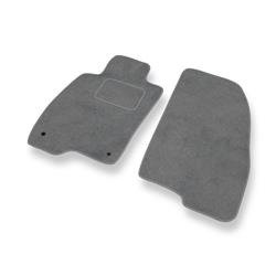 Tapis de sol velours pour Alfa Romeo MiTo (2008-2018) - Premium tapis de voiture - gris - DGS Autodywan