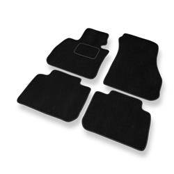 Tapis de sol velours pour BMW 2 (2015-....) - Premium tapis de voiture - noir - DGS Autodywan