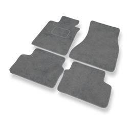 Tapis de sol velours pour BMW 5 G31 (2017-....) - Premium tapis de voiture - gris - DGS Autodywan